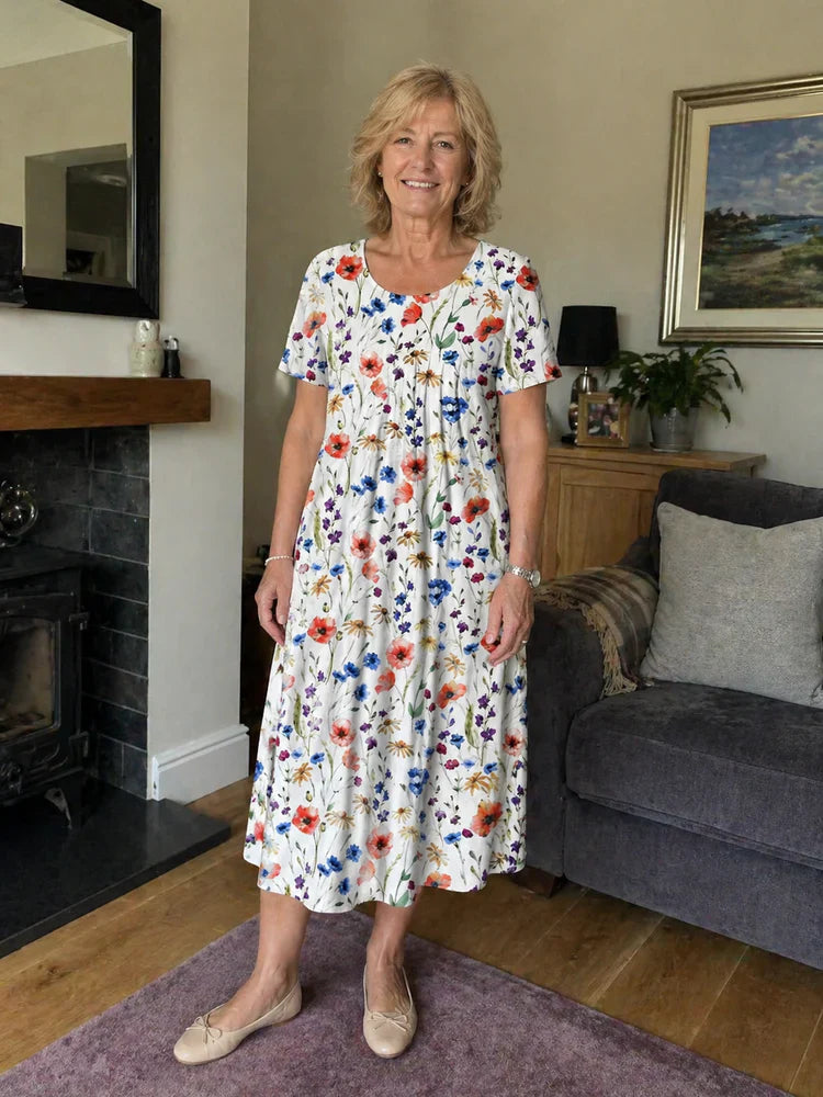 Adriana Palombo™ Breathable Casual Dress for Effortless Summer Style