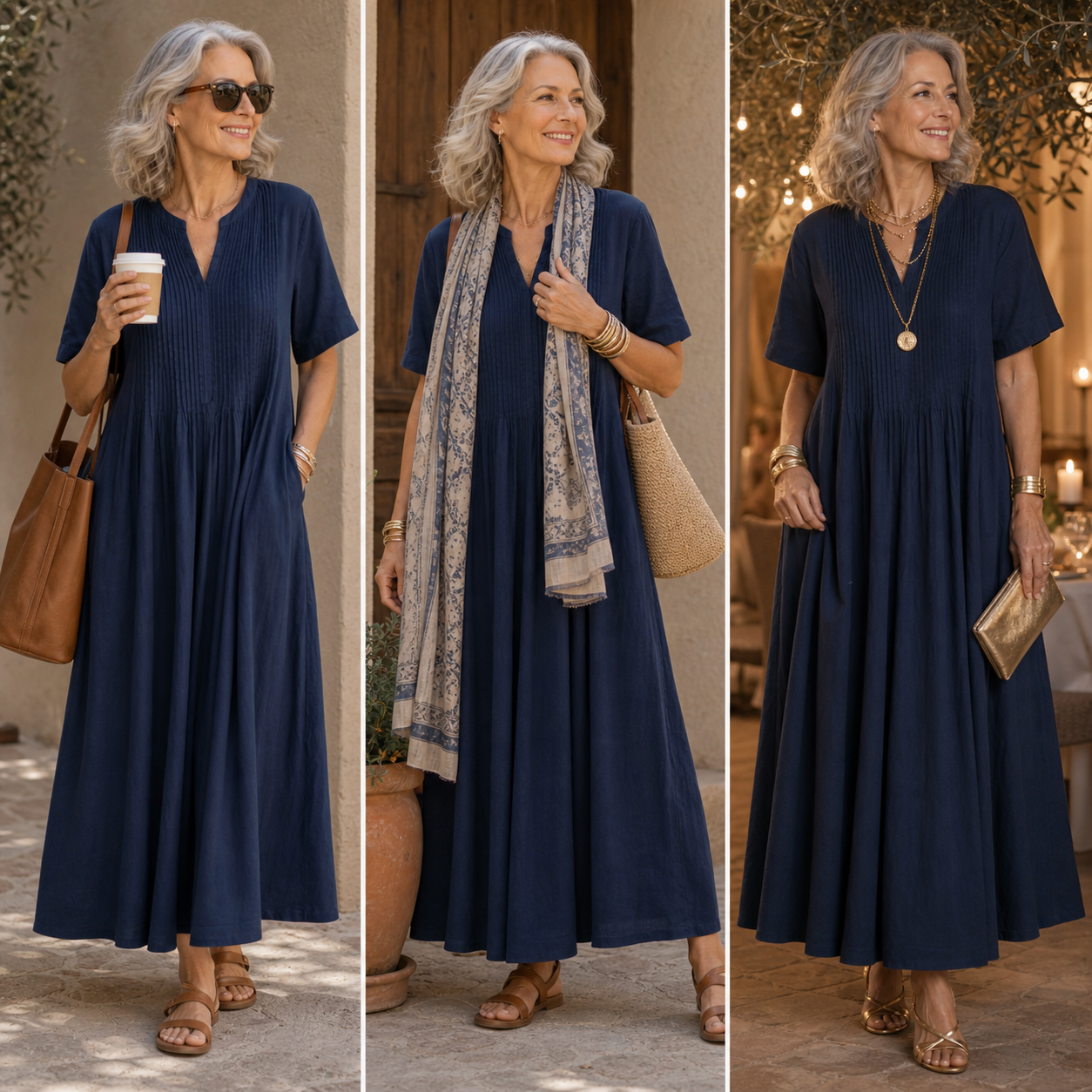 Adriana Palombo™ Breathable Casual Dress for Effortless Summer Style