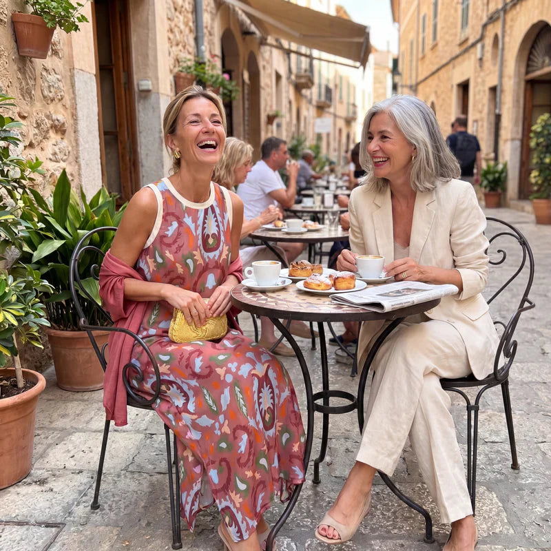 Adriana Romanin™ Striped Maxi Skirt Set for Effortless Summer Style