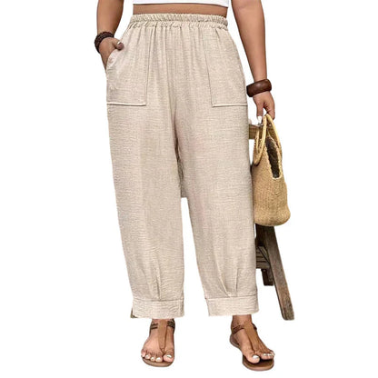 Adriana Turchi™ Comfortable Wide-Leg Trousers with Flattering Fit