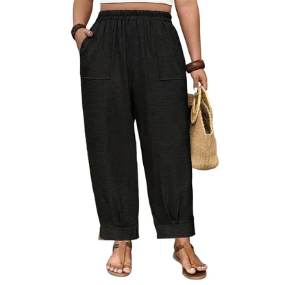 Adriana Turchi™ Comfortable Wide-Leg Trousers with Flattering Fit