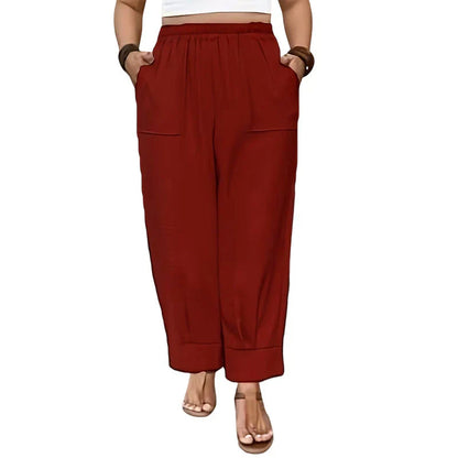 Adriana Turchi™ Comfortable Wide-Leg Trousers with Flattering Fit