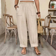 Adriana Turchi™ Comfortable Wide-Leg Trousers with Flattering Fit