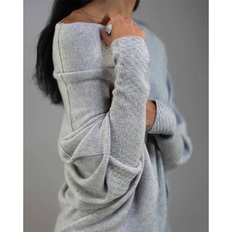Salomé Jacques™ Asymmetrical striped sweater