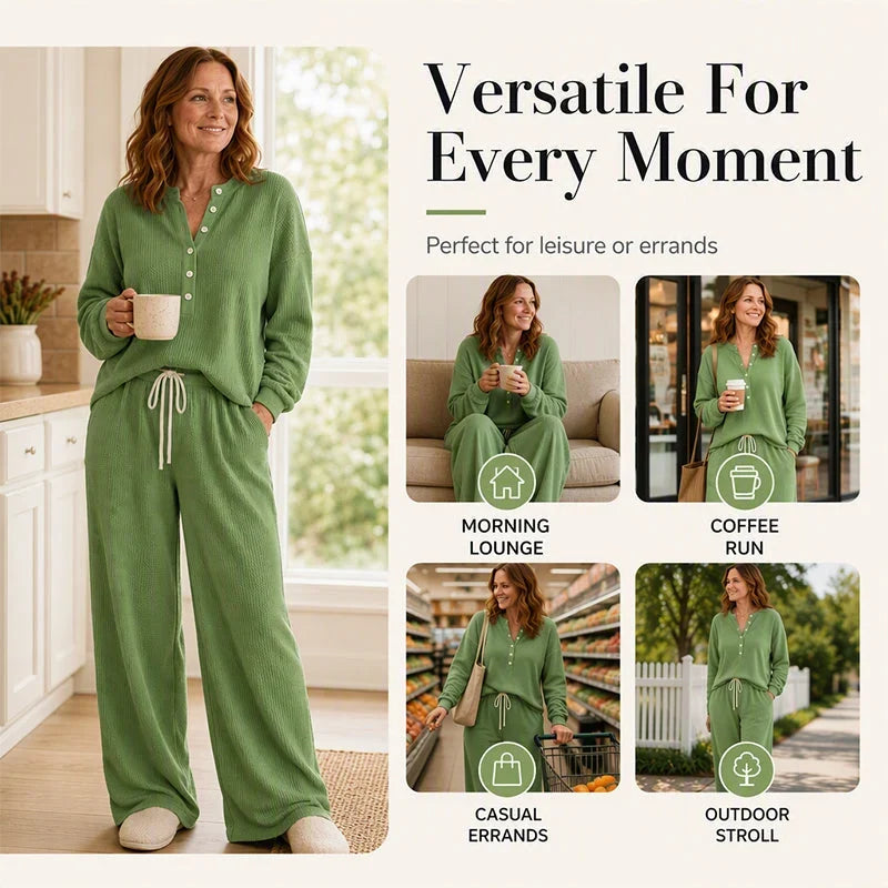 Agata Baldovini™ Cozy Waffle Lounge Set