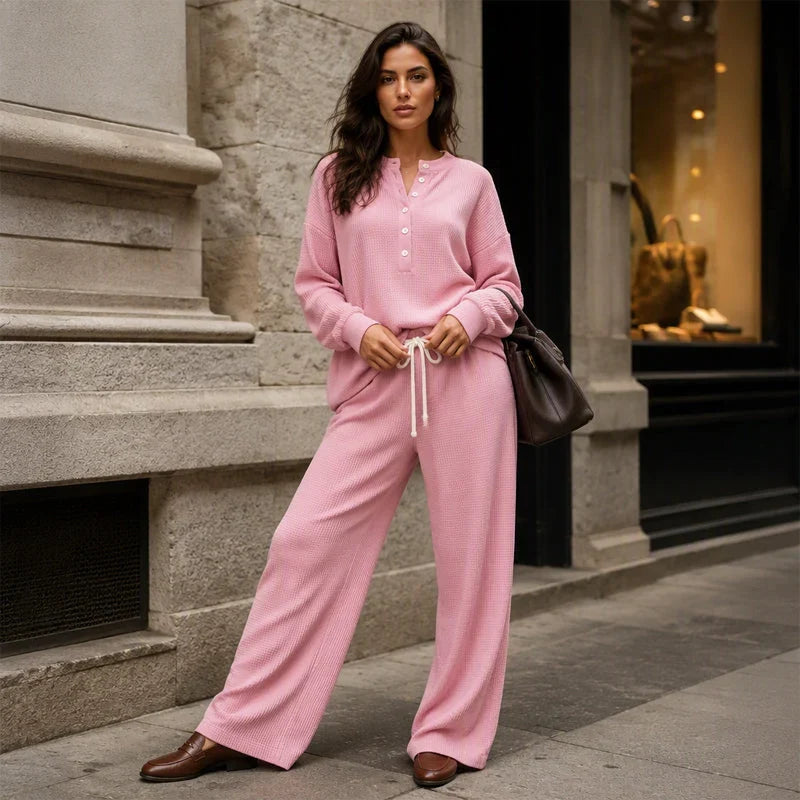 Agata Baldovini™ Cozy Waffle Lounge Set