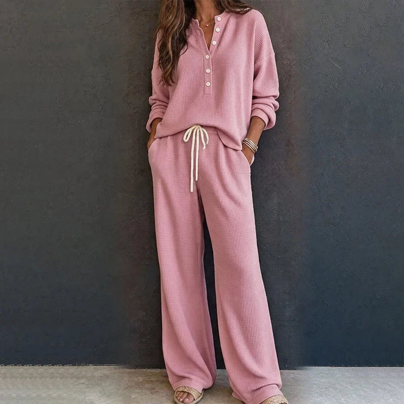 Agata Baldovini™ Cozy Waffle Lounge Set