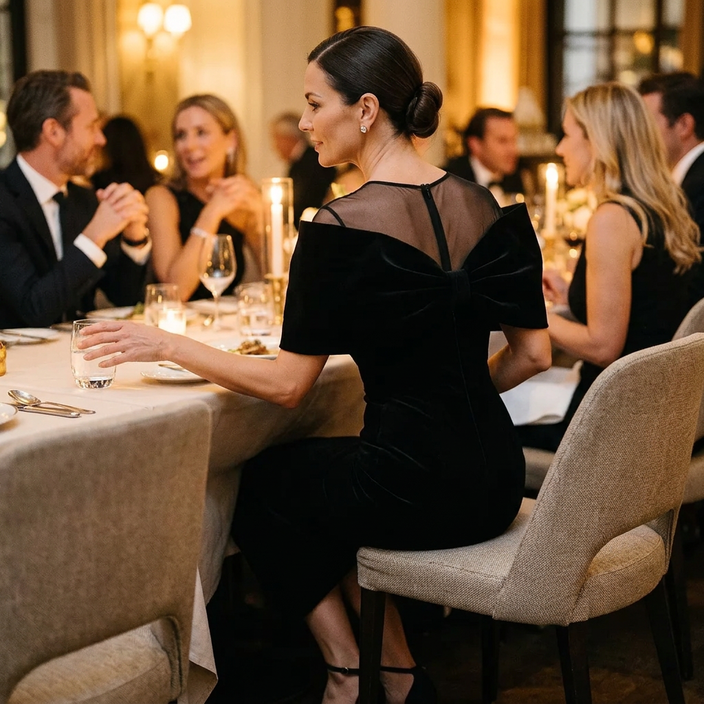 Agata Barbieri™ Flattering Black Dress for Effortless Glamour