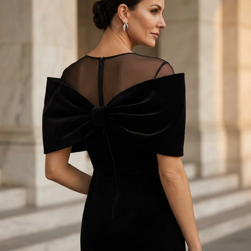 Agata Barbieri™ Flattering Black Dress for Effortless Glamour