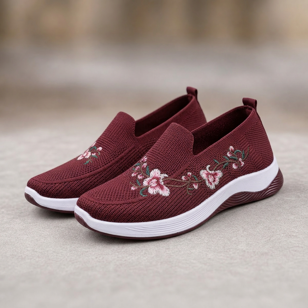 Agata Della Valle™ Breathable Floral Shoes for All-Day Comfort