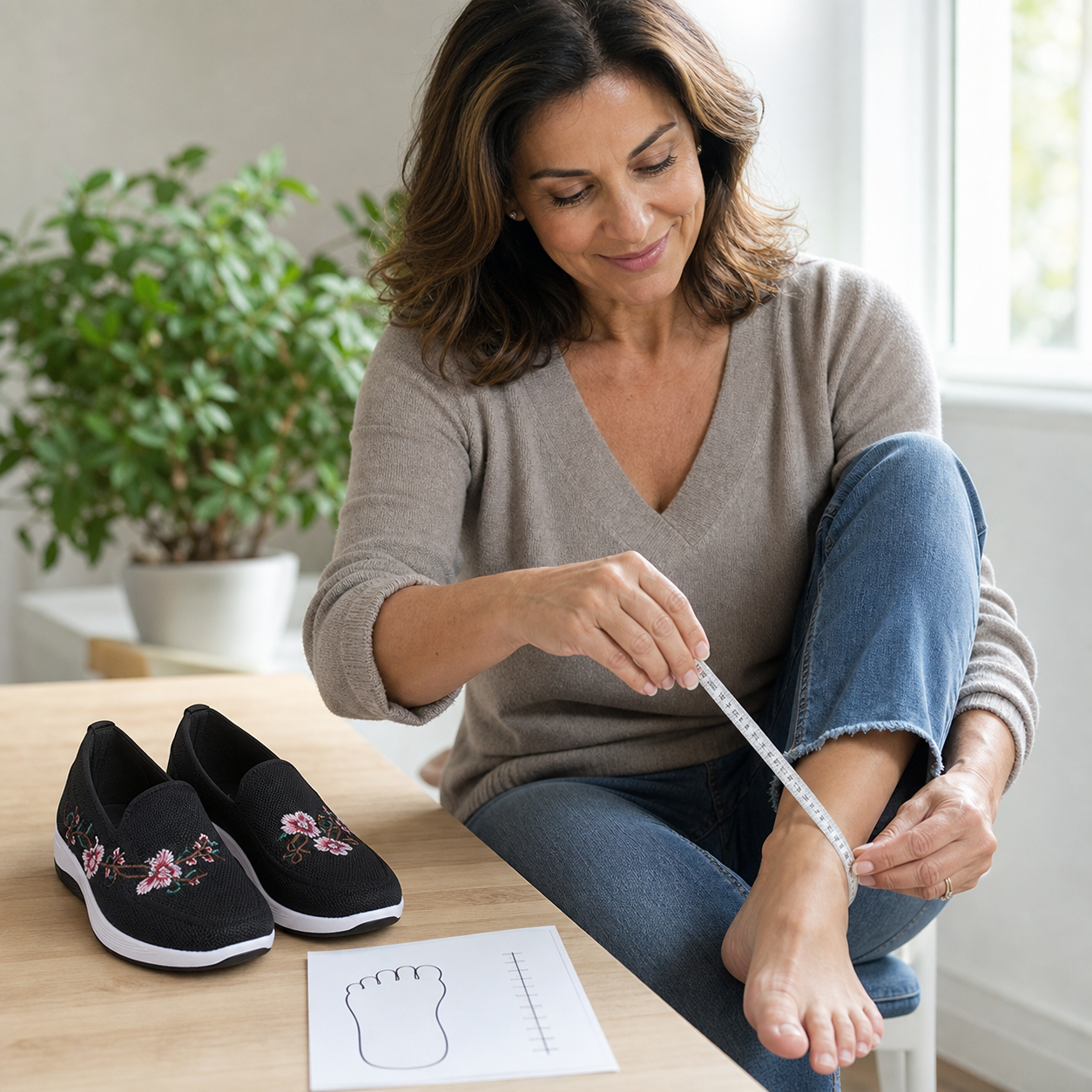 Agata Della Valle™ Breathable Floral Shoes for All-Day Comfort