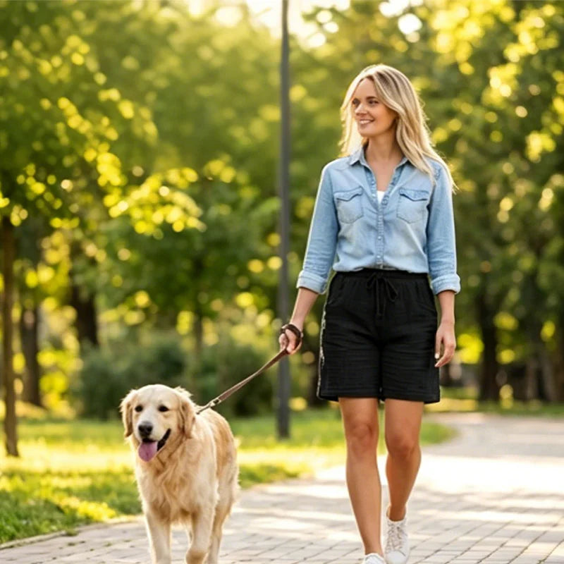 Agata Gaetani™ Breathable Elastic Waist Shorts for Women