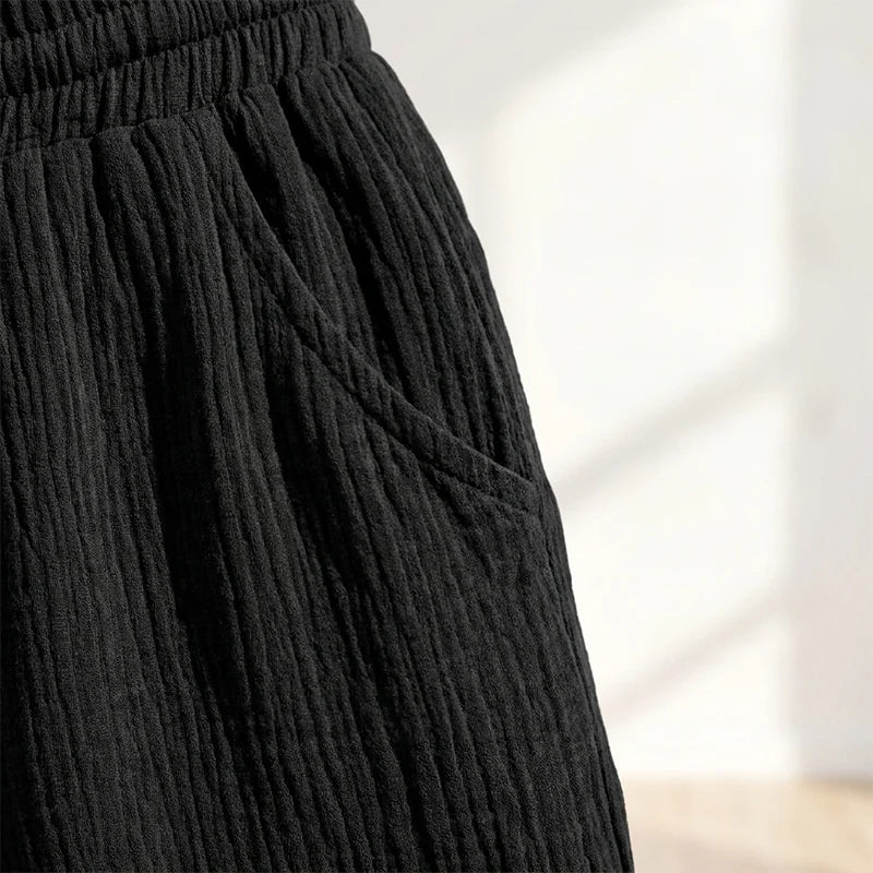 Agata Gaetani™ Breathable Elastic Waist Shorts for Women