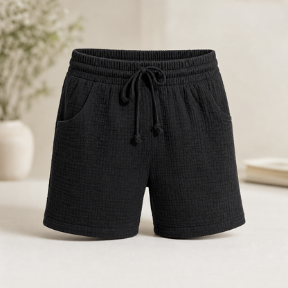 Agata Gaetani™ Breathable Elastic Waist Shorts for Women