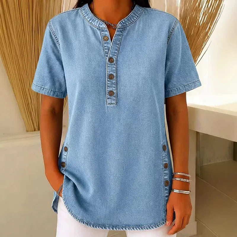 Agata Pietrosanti™ Light V-Neck Tunic for Effortless Comfort