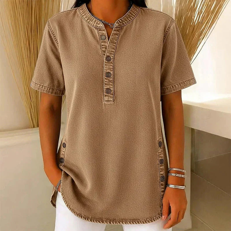 Agata Pietrosanti™ Light V-Neck Tunic for Effortless Comfort