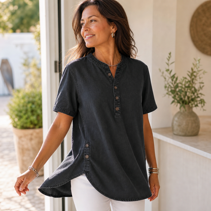 Agata Pietrosanti™ Light V-Neck Tunic for Effortless Comfort