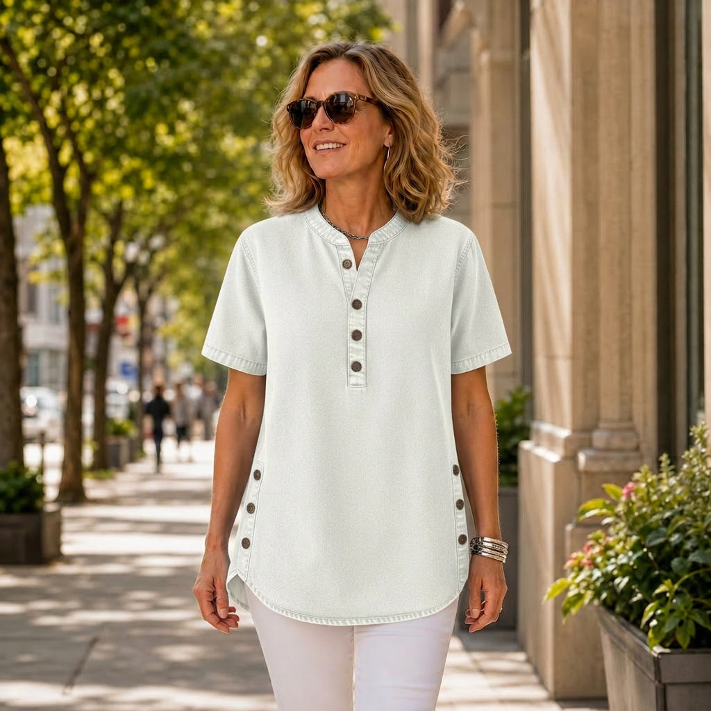 Agata Pietrosanti™ Light V-Neck Tunic for Effortless Comfort