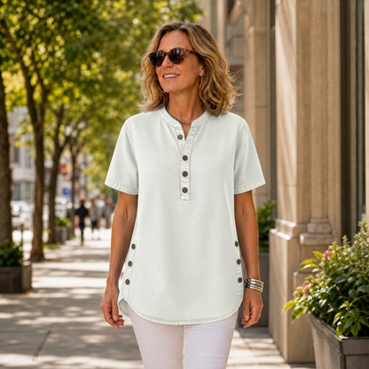 Agata Pietrosanti™ Light V-Neck Tunic for Effortless Comfort