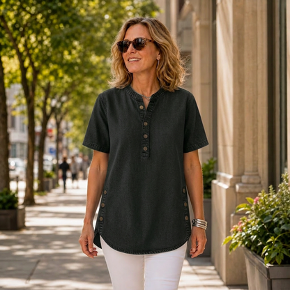 Agata Pietrosanti™ Light V-Neck Tunic for Effortless Comfort