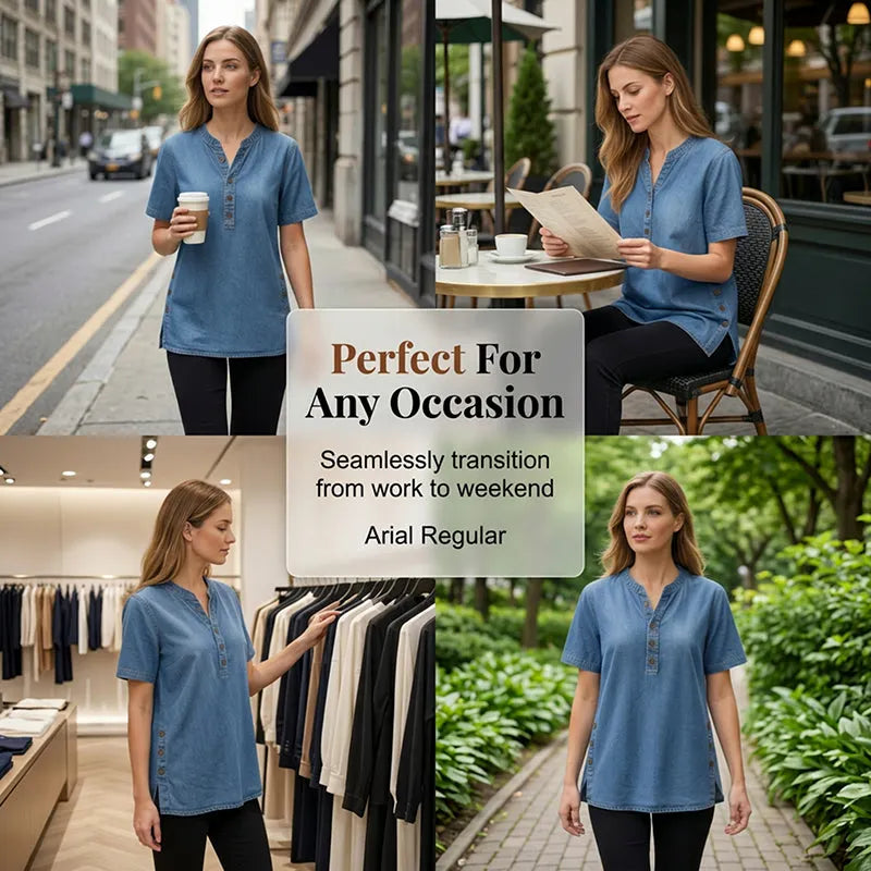Agata Pietrosanti™ Light V-Neck Tunic for Effortless Comfort