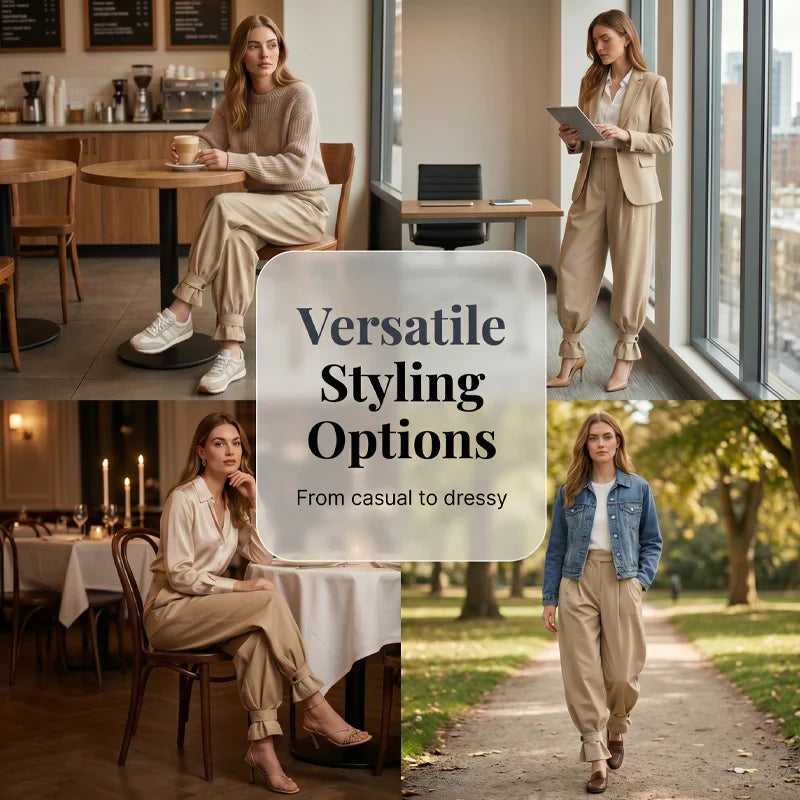 Agata Savorani™ Pleated Wide Leg Pants for Effortless Style