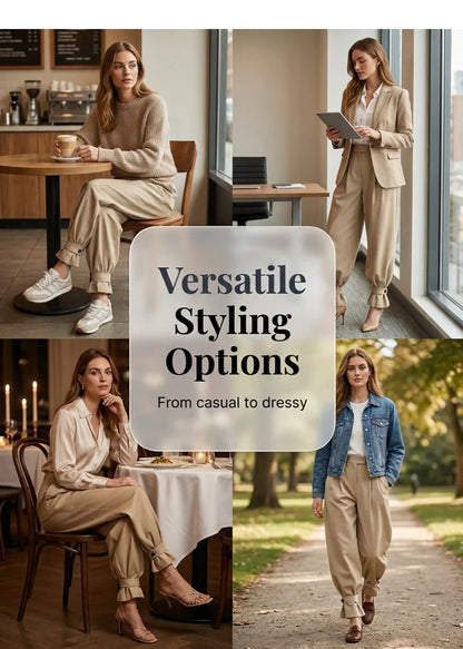 Agata Savorani™ Pleated Wide Leg Pants for Effortless Style