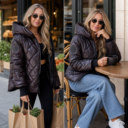 Agnese Bonacolsi™ Lightweight Hooded Puffer Jacket for Daily Wear