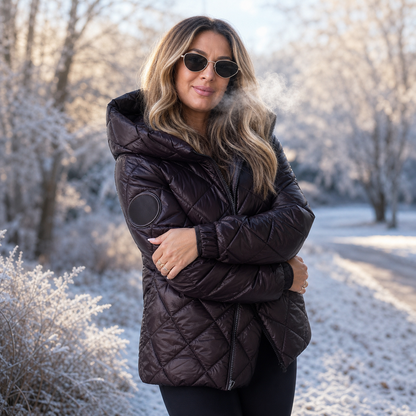 Agnese Bonacolsi™ Lightweight Hooded Puffer Jacket for Daily Wear
