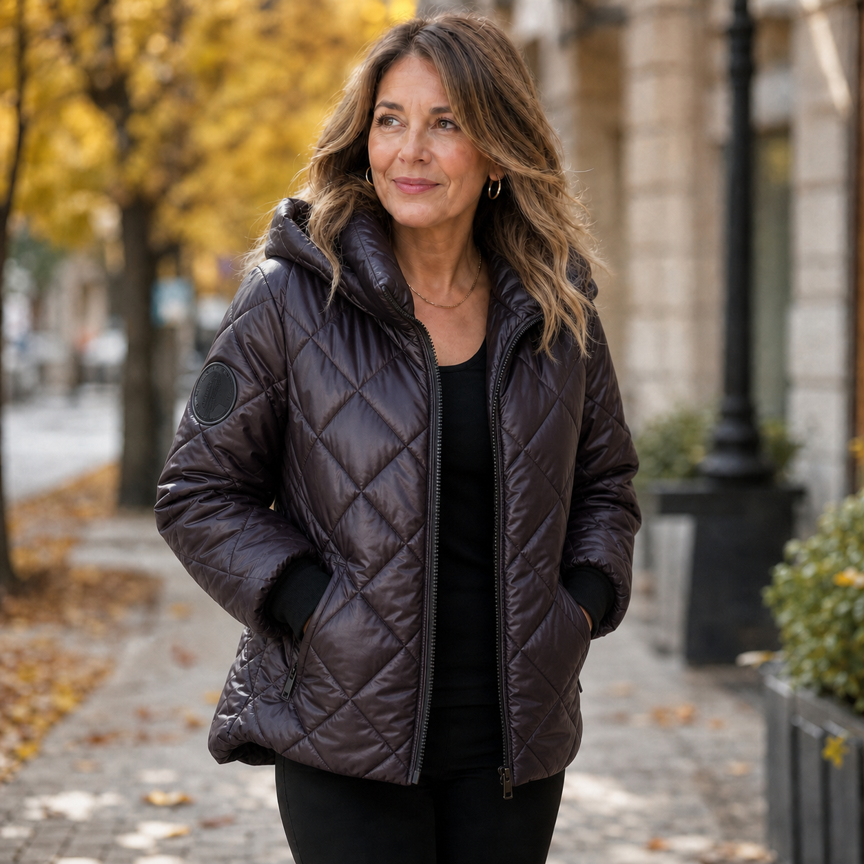 Agnese Bonacolsi™ Lightweight Hooded Puffer Jacket for Daily Wear