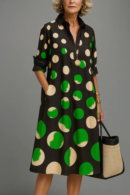 Agnese Lambruschini™ Elegant Midi Dress for Effortless Style