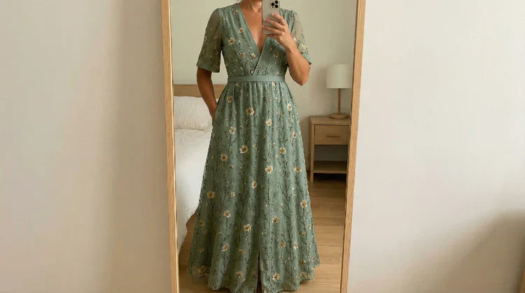 Agnese Lambruschini™ Elegant Midi Dress for Effortless Style