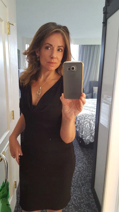 Agnese Lambruschini™ Elegant Midi Dress for Effortless Style