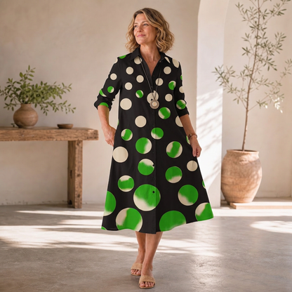 Agnese Lambruschini™ Elegant Midi Dress for Effortless Style
