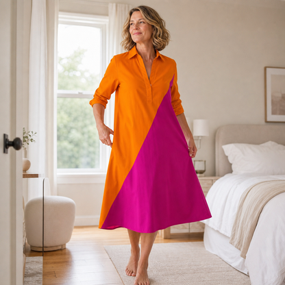 Agnese Lambruschini™ Elegant Midi Dress for Effortless Style