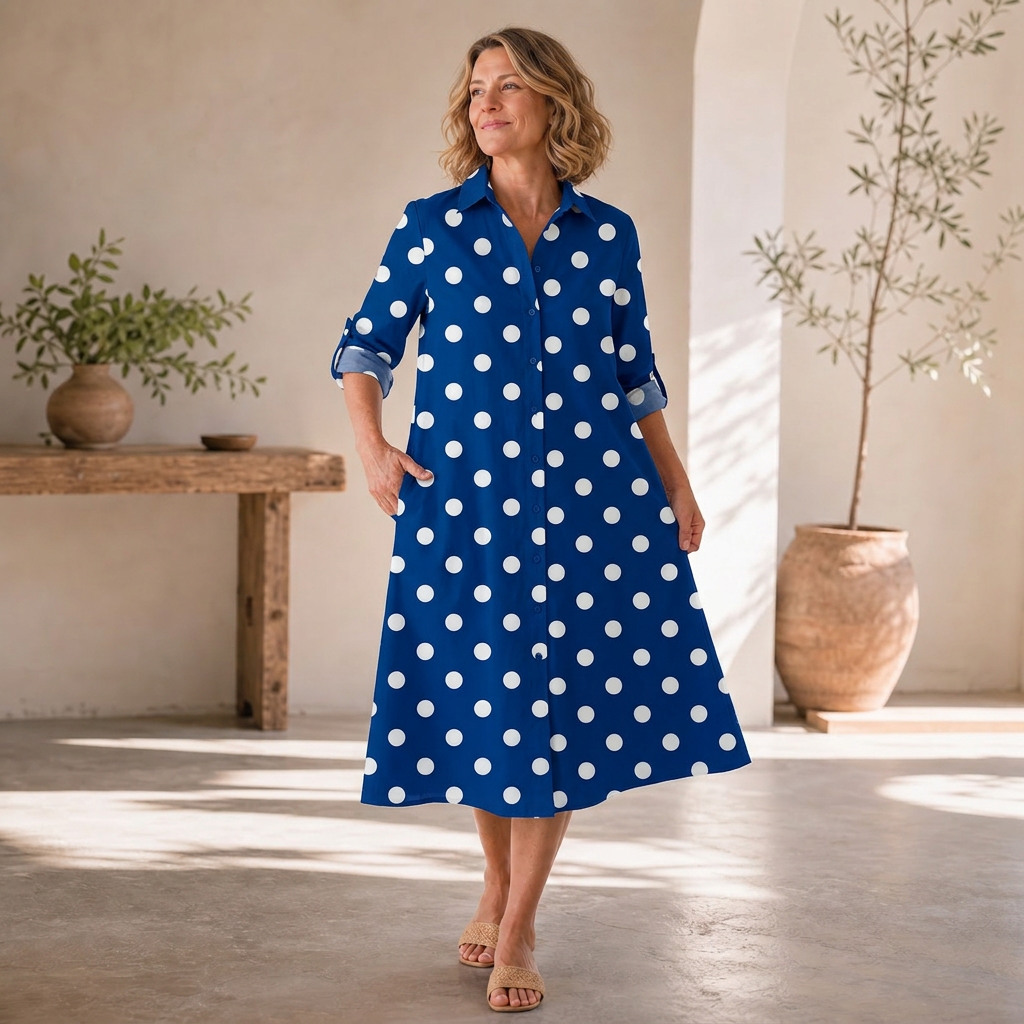 Agnese Lambruschini™ Elegant Midi Dress for Effortless Style