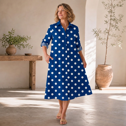 Agnese Lambruschini™ Elegant Midi Dress for Effortless Style