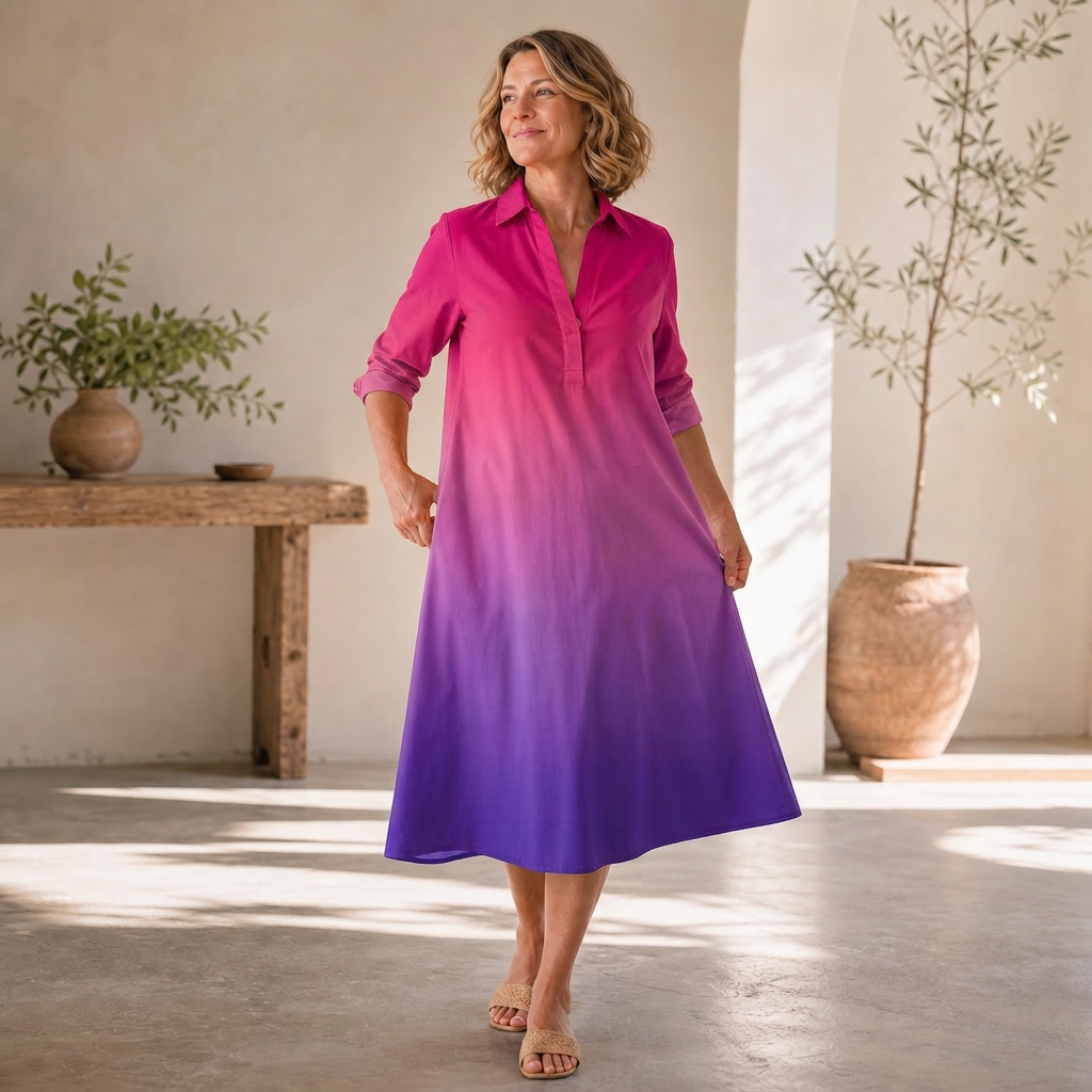 Agnese Lambruschini™ Elegant Midi Dress for Effortless Style