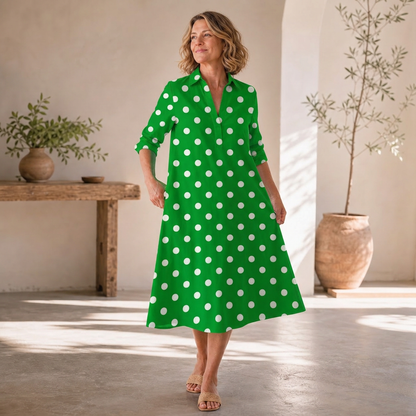 Agnese Lambruschini™ Elegant Midi Dress for Effortless Style
