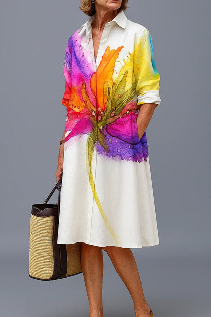 Agnese Spagnuolo™ Elegant Lace V-Neck Summer Dress
