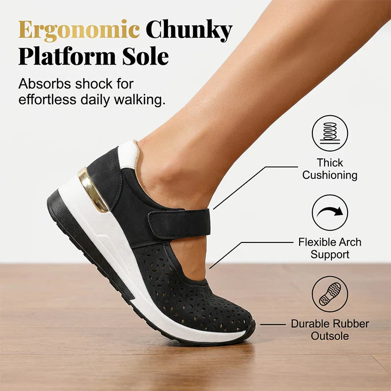 AiraStep™ Breathable Platform Shoes for All-Day Comfort