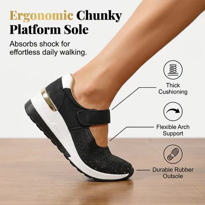 AiraStep™ Breathable Platform Shoes for All-Day Comfort