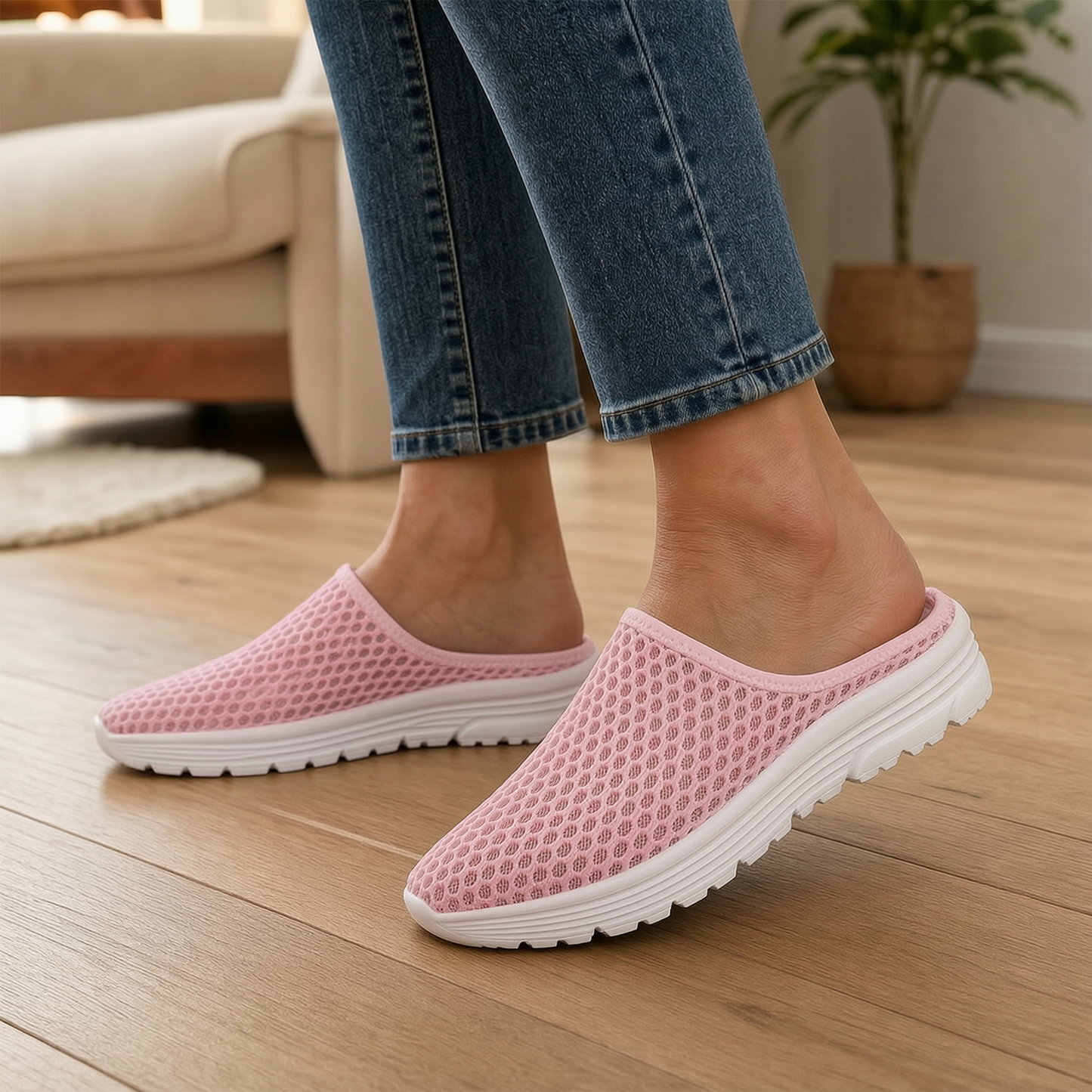 AiroStep™ Breathable Slippers for Cool Comfort