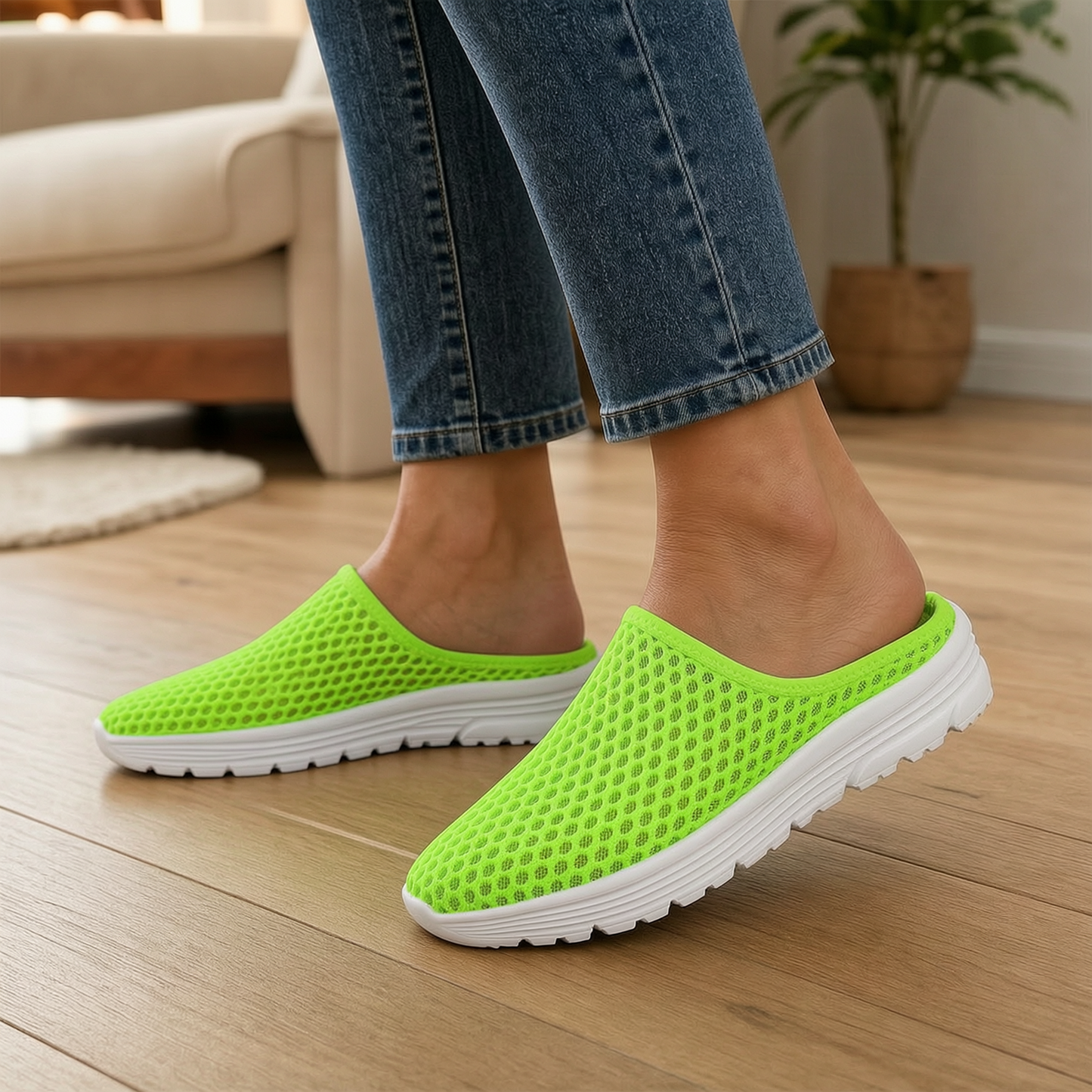 AiroStep™ Breathable Slippers for Cool Comfort