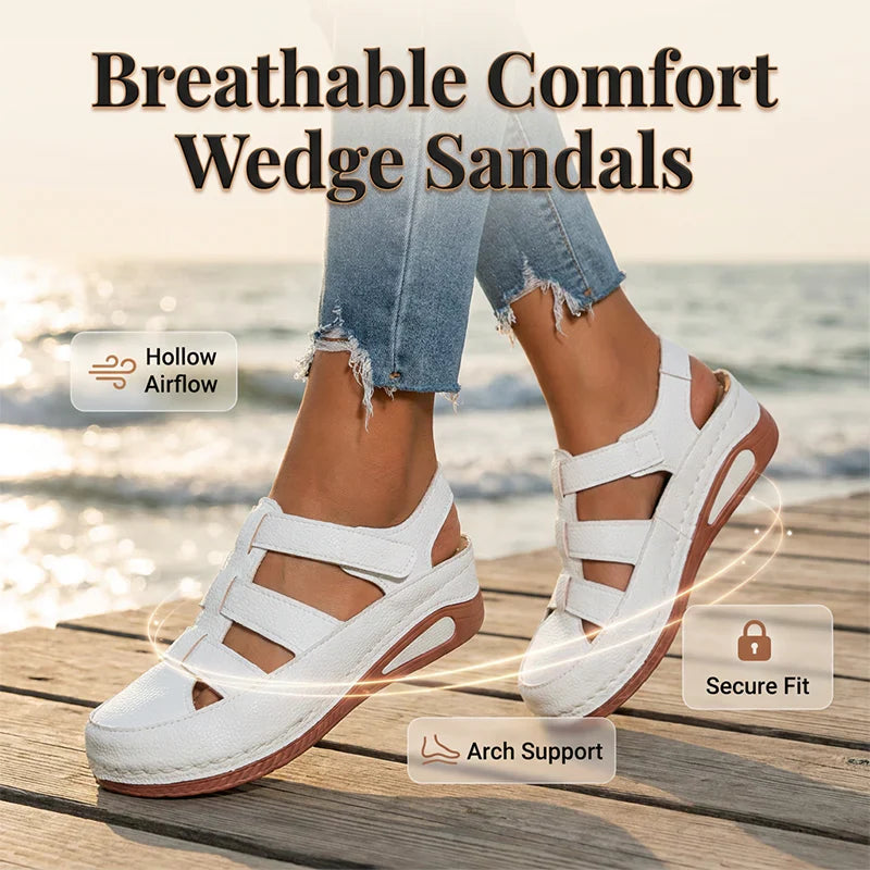 AiryStep™ Breathable Wedge Sandals for All-Day Comfort