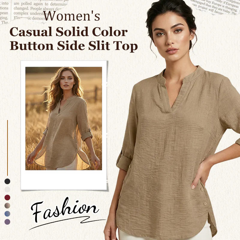 Alba Galeotti™ Effortless Button Top for Everyday Comfort