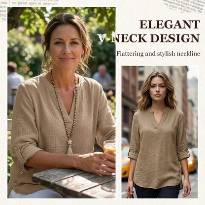 Alba Galeotti™ Effortless Button Top for Everyday Comfort
