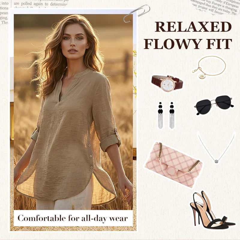 Alba Galeotti™ Effortless Button Top for Everyday Comfort
