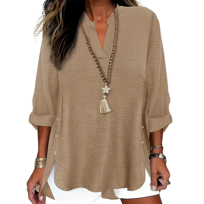 Alba Galeotti™ Effortless Button Top for Everyday Comfort