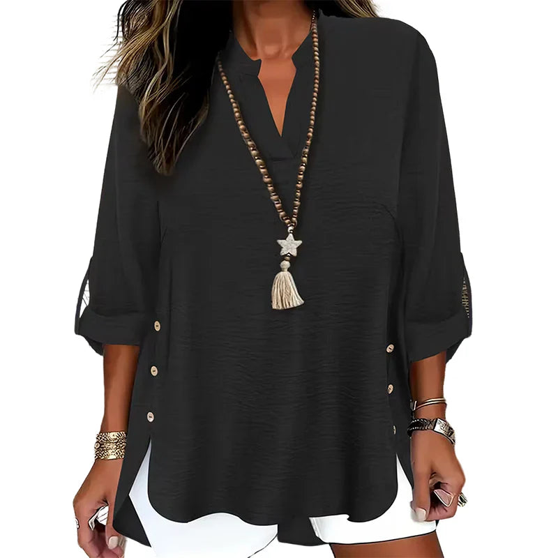 Alba Galeotti™ Effortless Button Top for Everyday Comfort